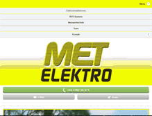 Tablet Screenshot of met-elektro.at